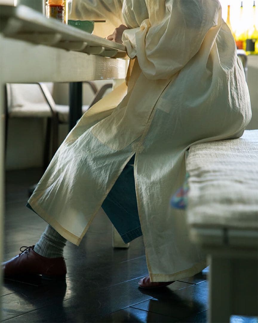 ジュンミカミ ナイロンツイルチャイナコート