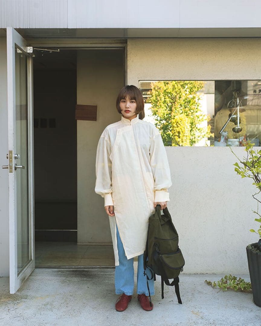 ジュンミカミ ナイロンツイルチャイナコート