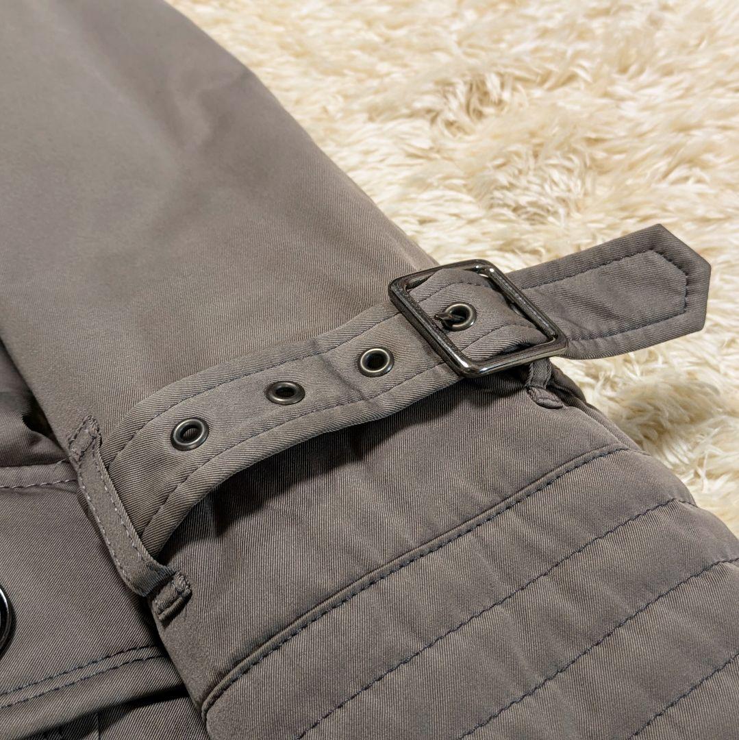 【美品】バーバリーブルーレーベル ファー付きトレンチコート ノバチェック