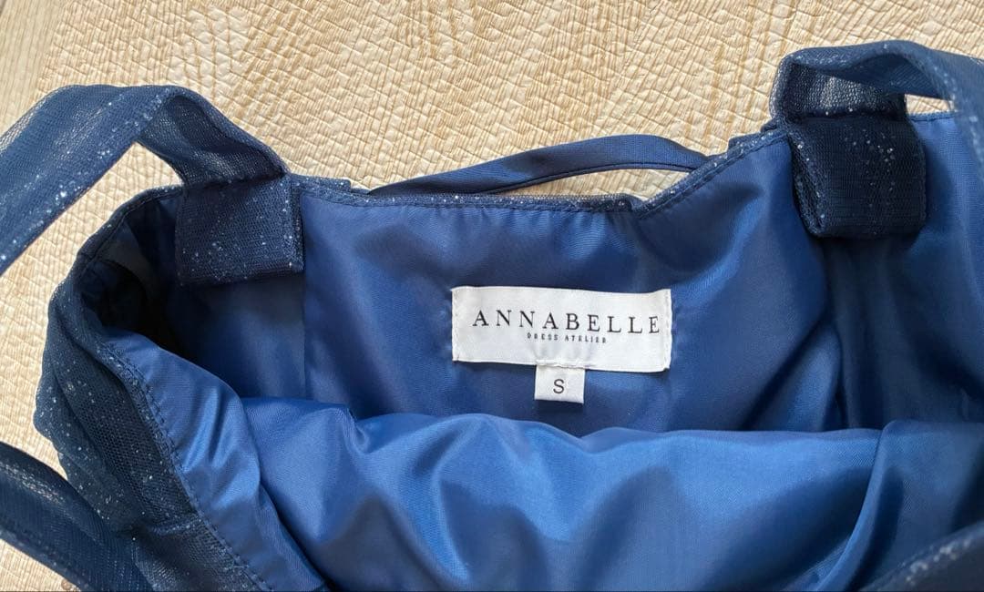 ANNABELLE アナベル　ネイビーグリッターキッズドレス　100〜130