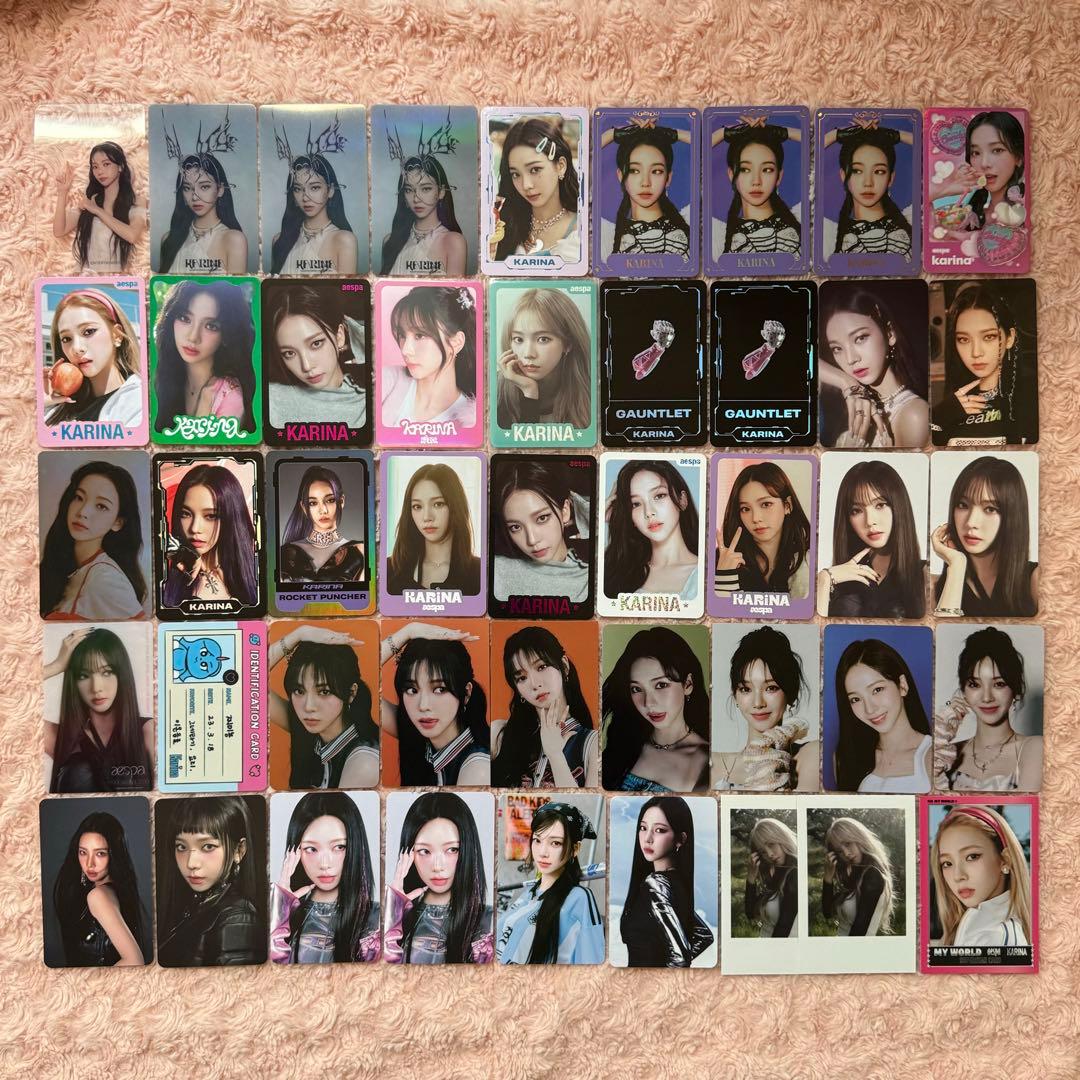 90枚 aespa カリナ トレカセット まとめ売り