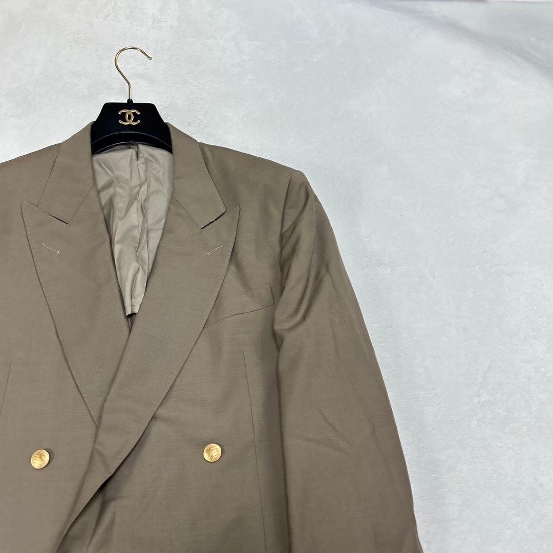 I284 XL バーバリー モヘア混 スーツ上下 ベージュ メンズ