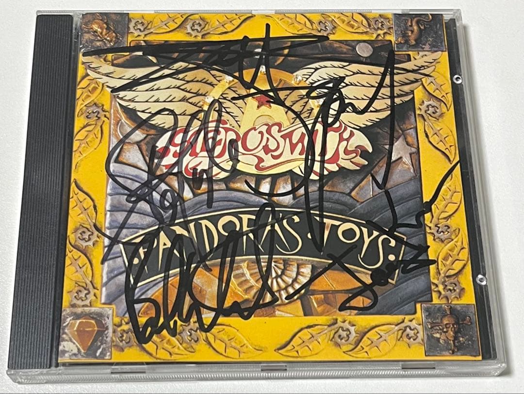 Aerosmith Pandora's Box サイン入りCD