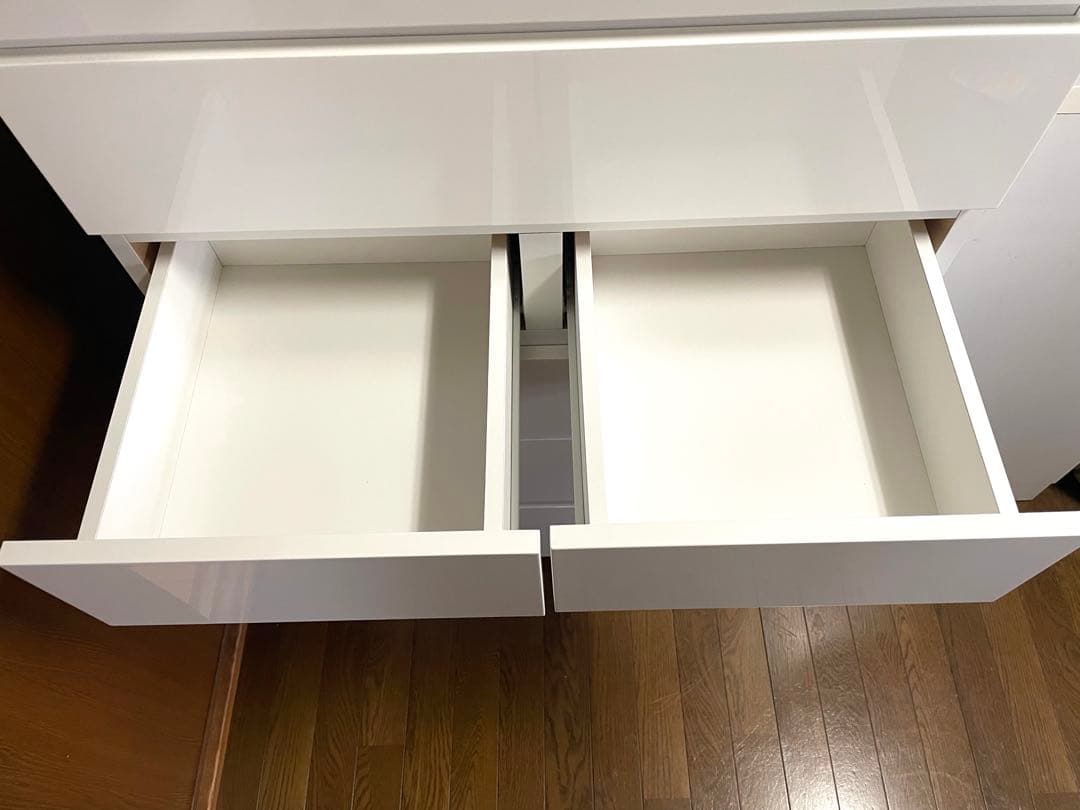 ニトリ ハイチェスト(クエス 80-6HC WH) 引出し6段 ホワイト 白