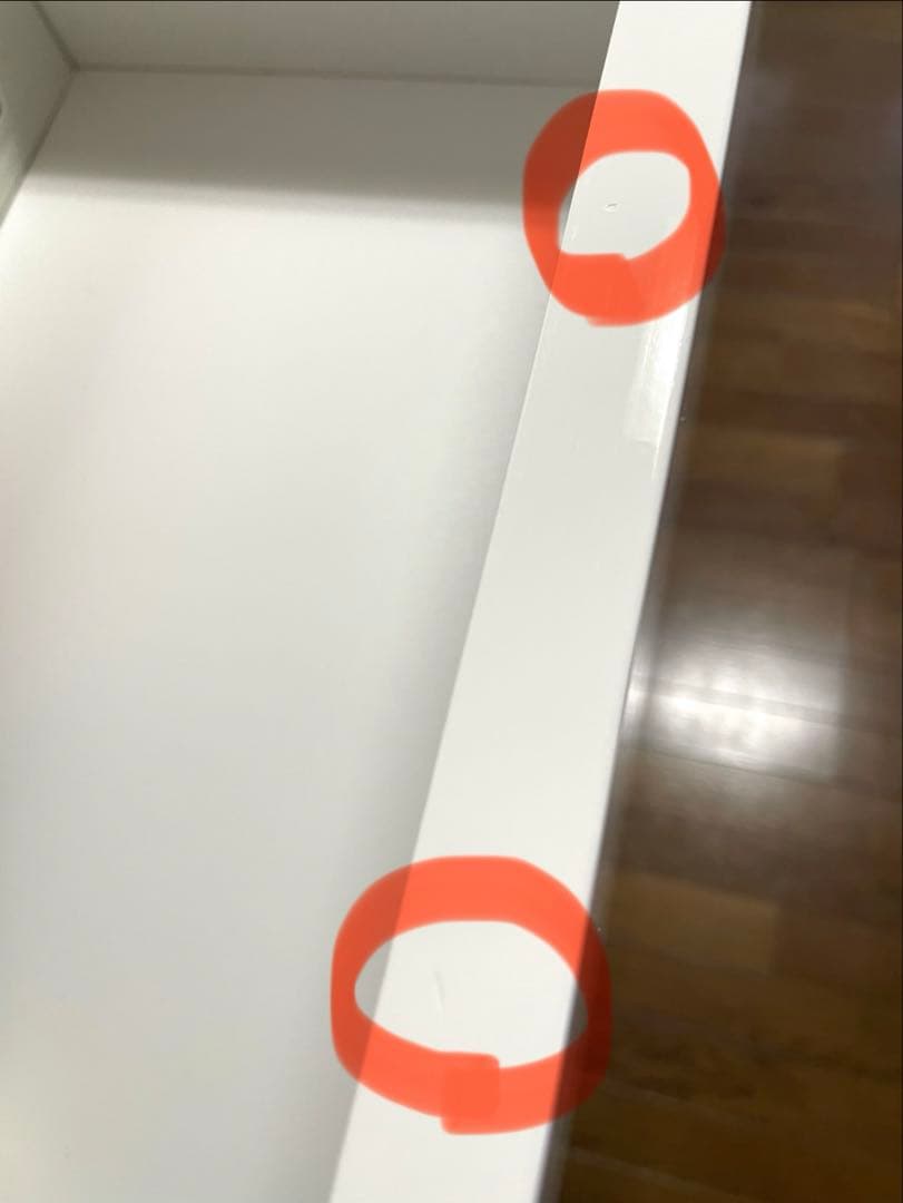 ニトリ ハイチェスト(クエス 80-6HC WH) 引出し6段 ホワイト 白