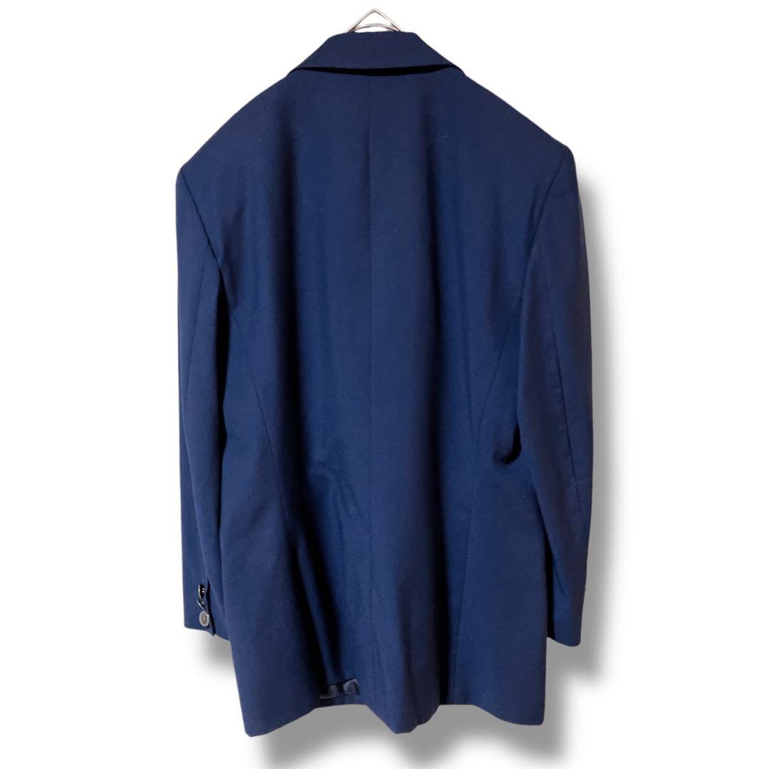 グッチ イタリア製 紺ブレ メリノウール100% テーラードジャケット ネイビー