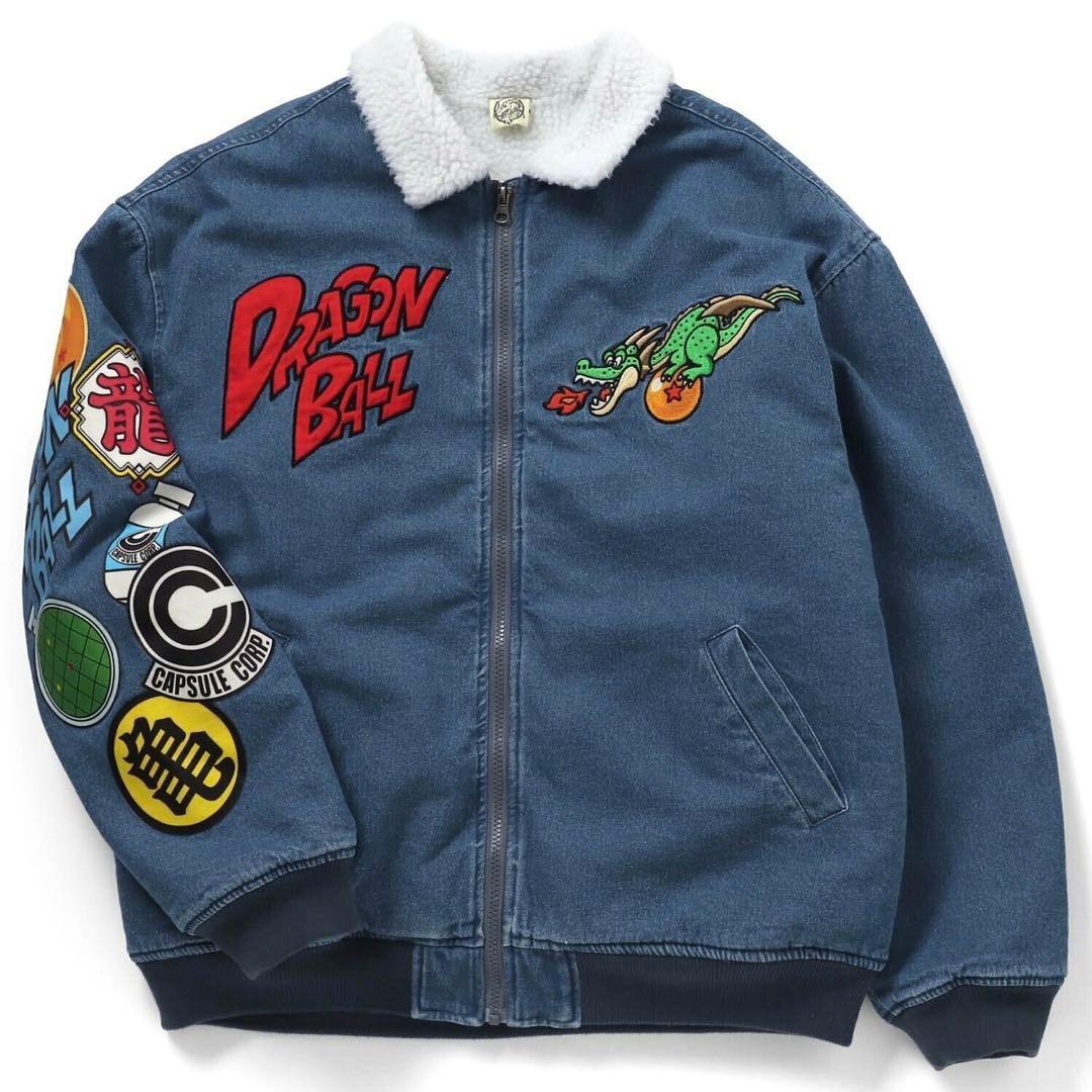 BREEZE ドラゴンボールコラボ デニムボアジャケット Lサイズ 大人サイズ