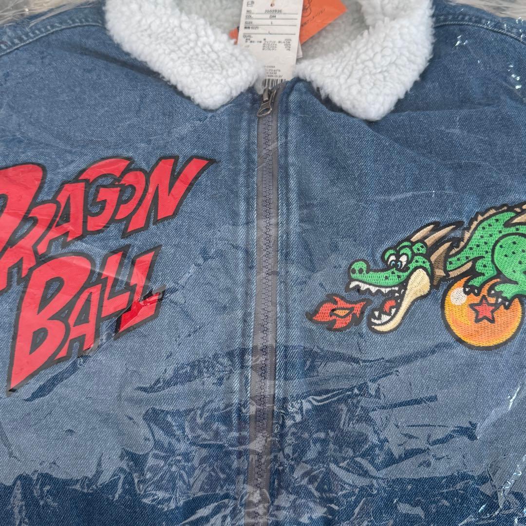 BREEZE ドラゴンボールコラボ デニムボアジャケット Lサイズ 大人サイズ
