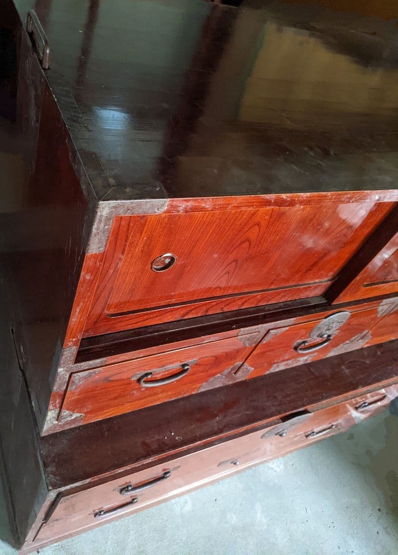 限定価格/和箪笥 古箪笥 民芸家具 多引き出し 木製収具 飾り棚 古道具 和家具