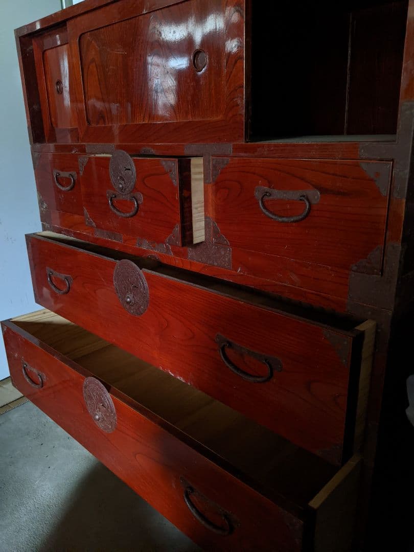 限定価格/和箪笥 古箪笥 民芸家具 多引き出し 木製収具 飾り棚 古道具 和家具