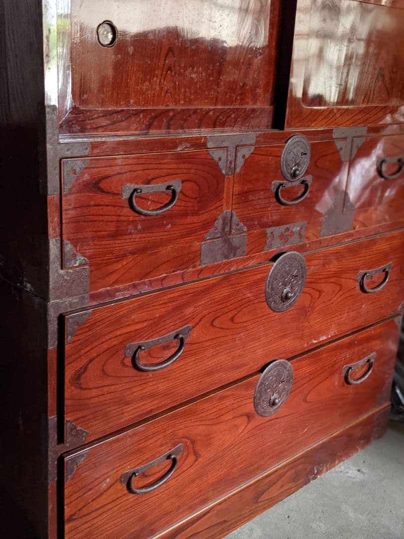 限定価格/和箪笥 古箪笥 民芸家具 多引き出し 木製収具 飾り棚 古道具 和家具