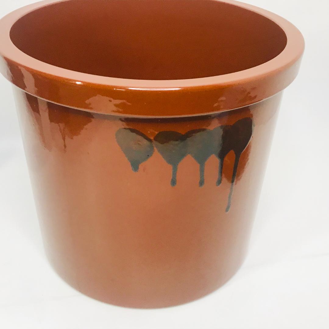 【匿名配送、送料無料】 常滑焼　久松窯　オトシ蓋（重石）付　切立8号