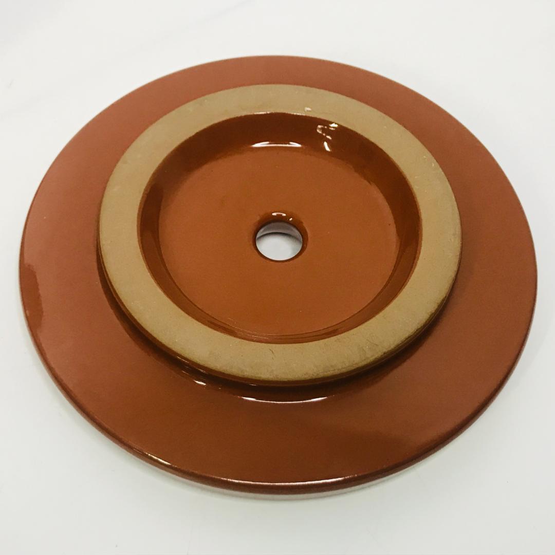 【匿名配送、送料無料】 常滑焼　久松窯　オトシ蓋（重石）付　切立8号