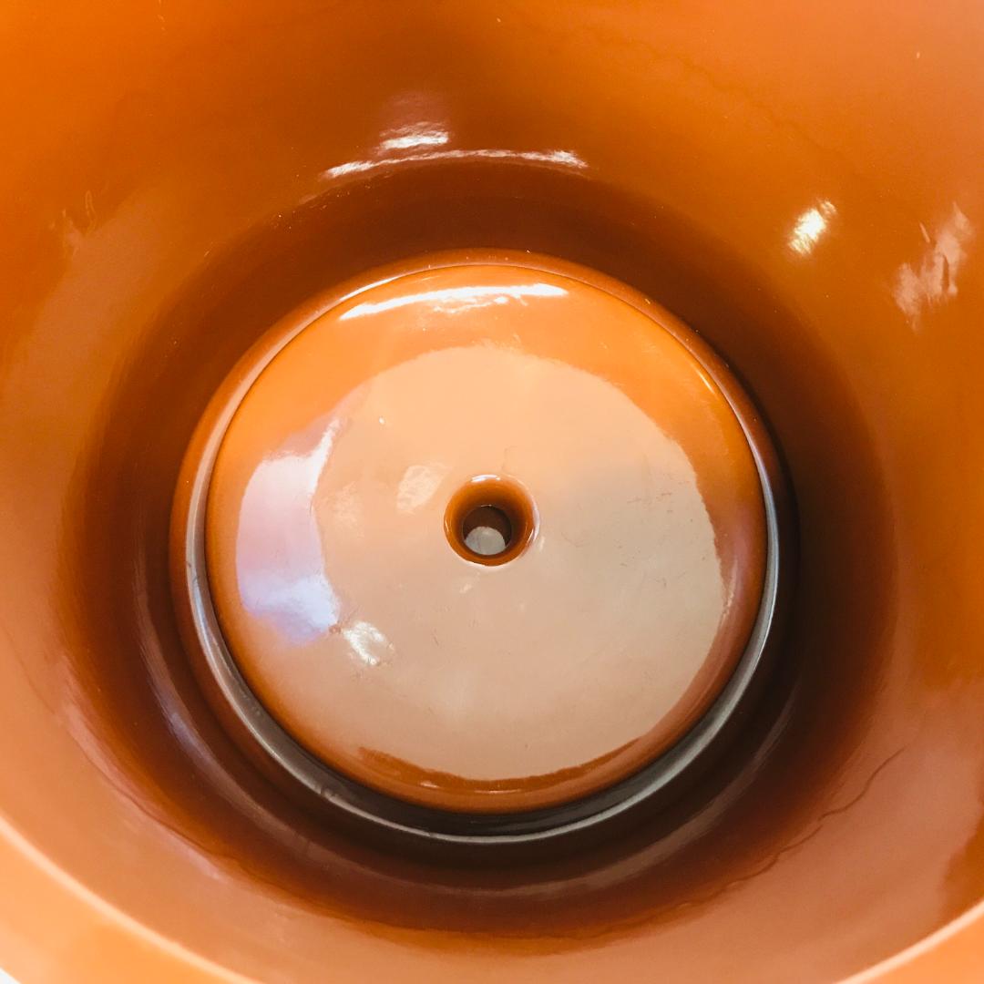 【匿名配送、送料無料】 常滑焼　久松窯　オトシ蓋（重石）付　切立8号