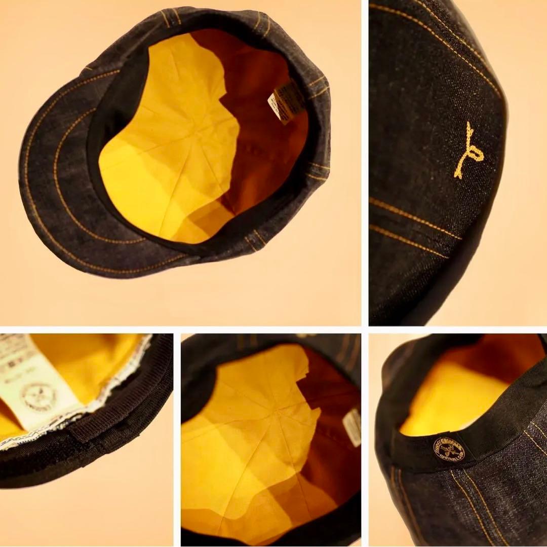 THREE KINGDOMSOVERALLS デニム インディゴ キャスケット