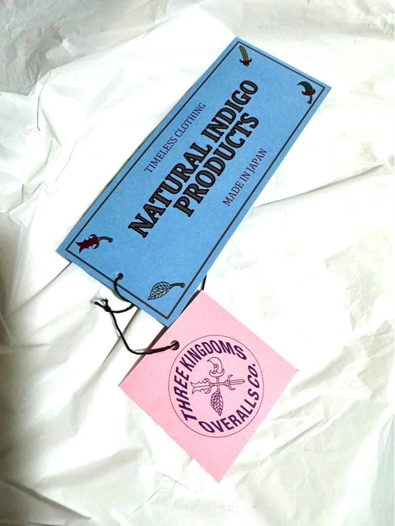 THREE KINGDOMSOVERALLS デニム インディゴ キャスケット