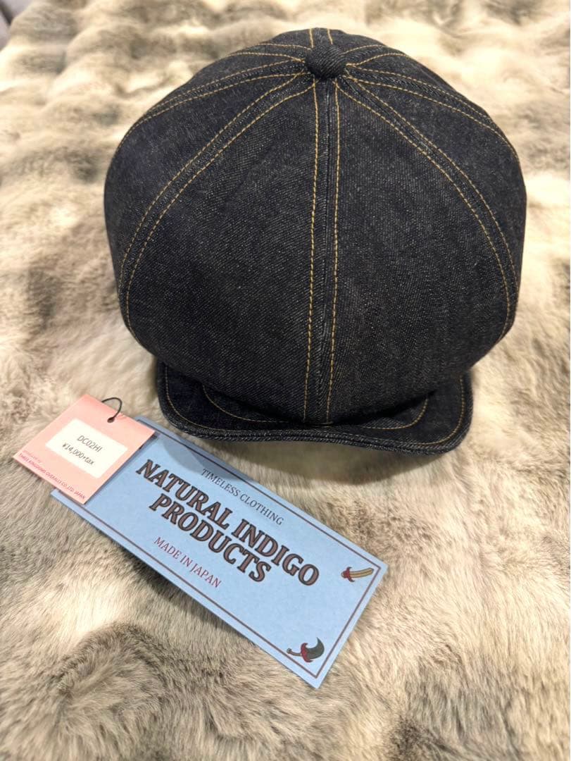 THREE KINGDOMSOVERALLS デニム インディゴ キャスケット