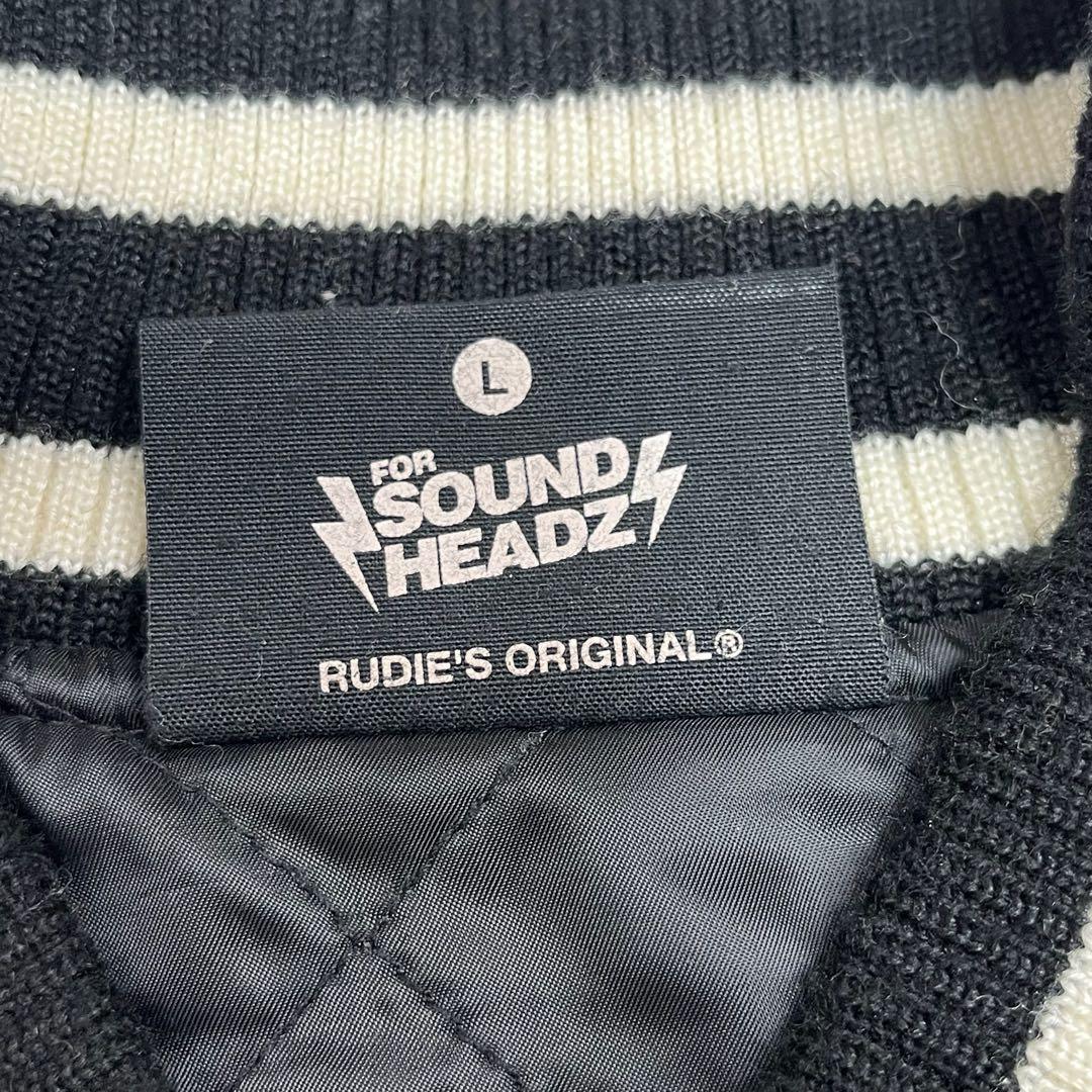 Rudies ルーディーズ　スタジャン　モノトーン　レザー　ウール