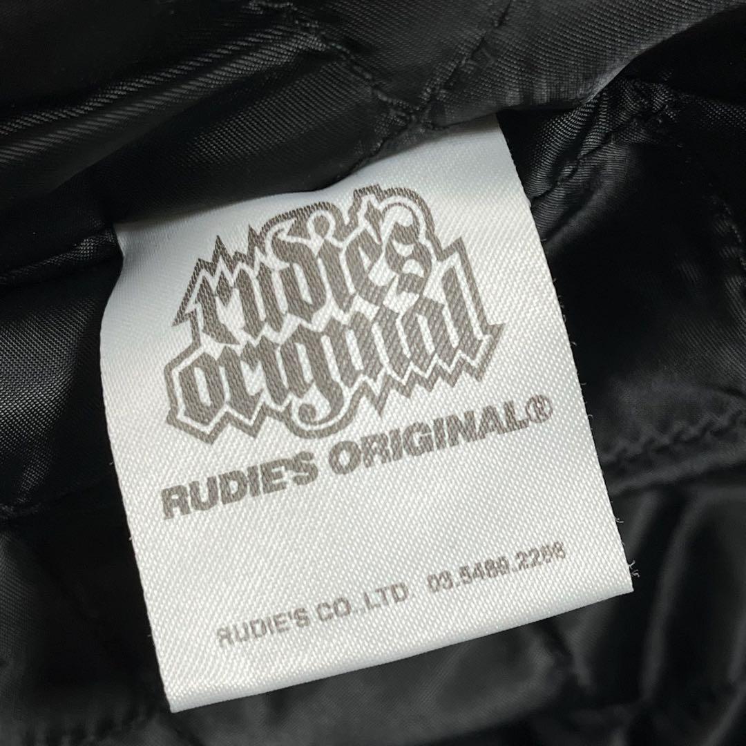 Rudies ルーディーズ　スタジャン　モノトーン　レザー　ウール