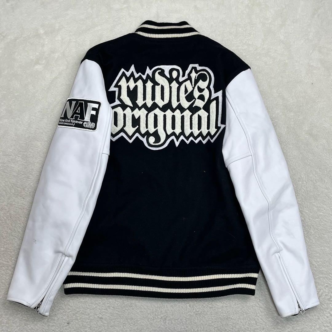 Rudies ルーディーズ　スタジャン　モノトーン　レザー　ウール