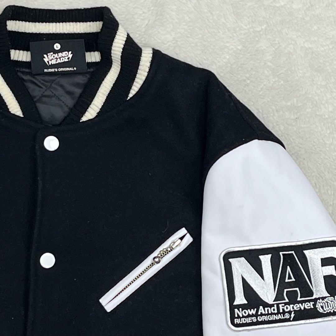 Rudies ルーディーズ　スタジャン　モノトーン　レザー　ウール