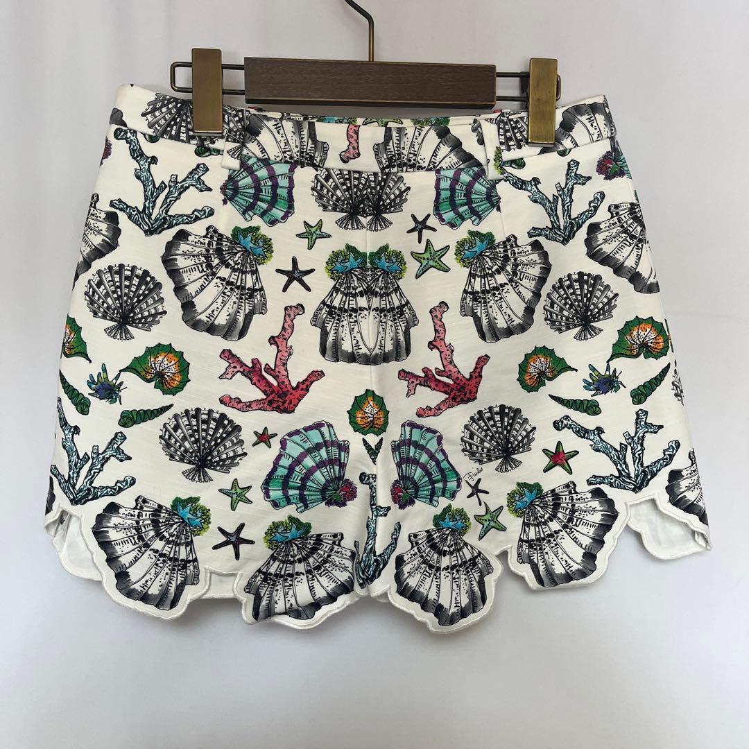 エミリオプッチ シェル 貝殻 総柄 ショート パンツ　38