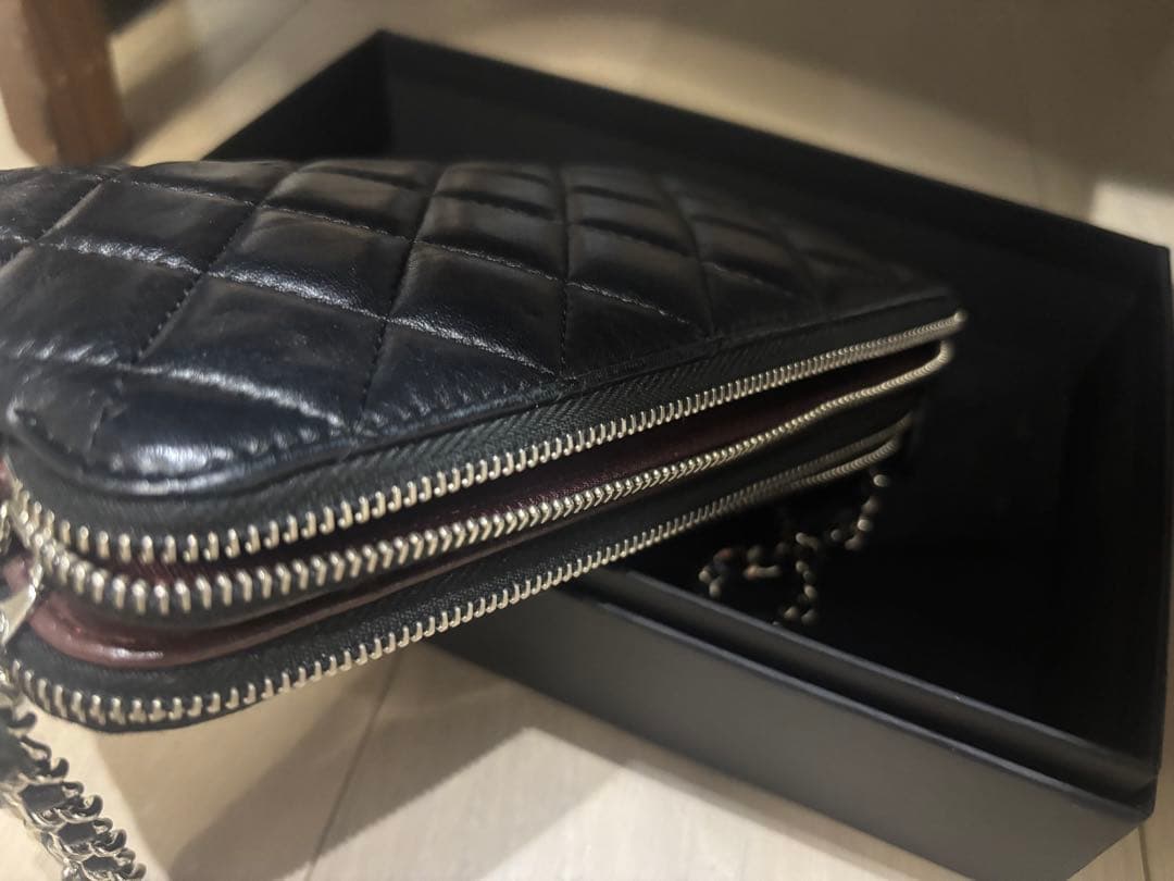 CHANEL シャネル マトラッセ　Cウォレットポーチ