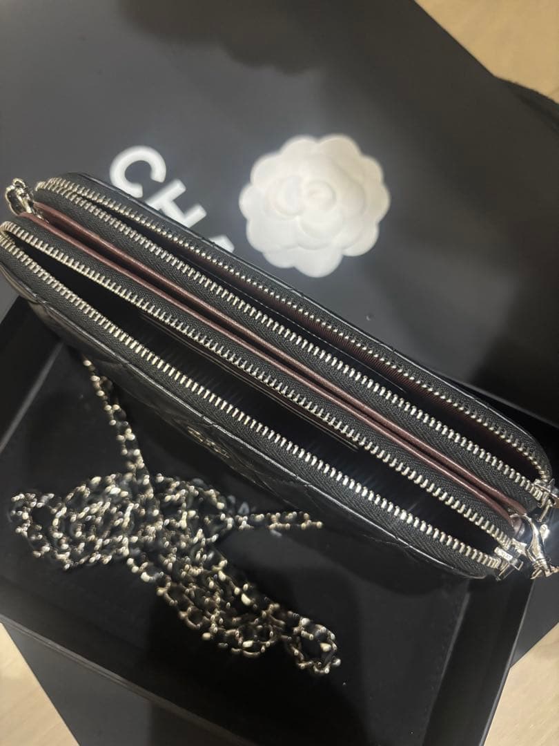 CHANEL シャネル マトラッセ　Cウォレットポーチ