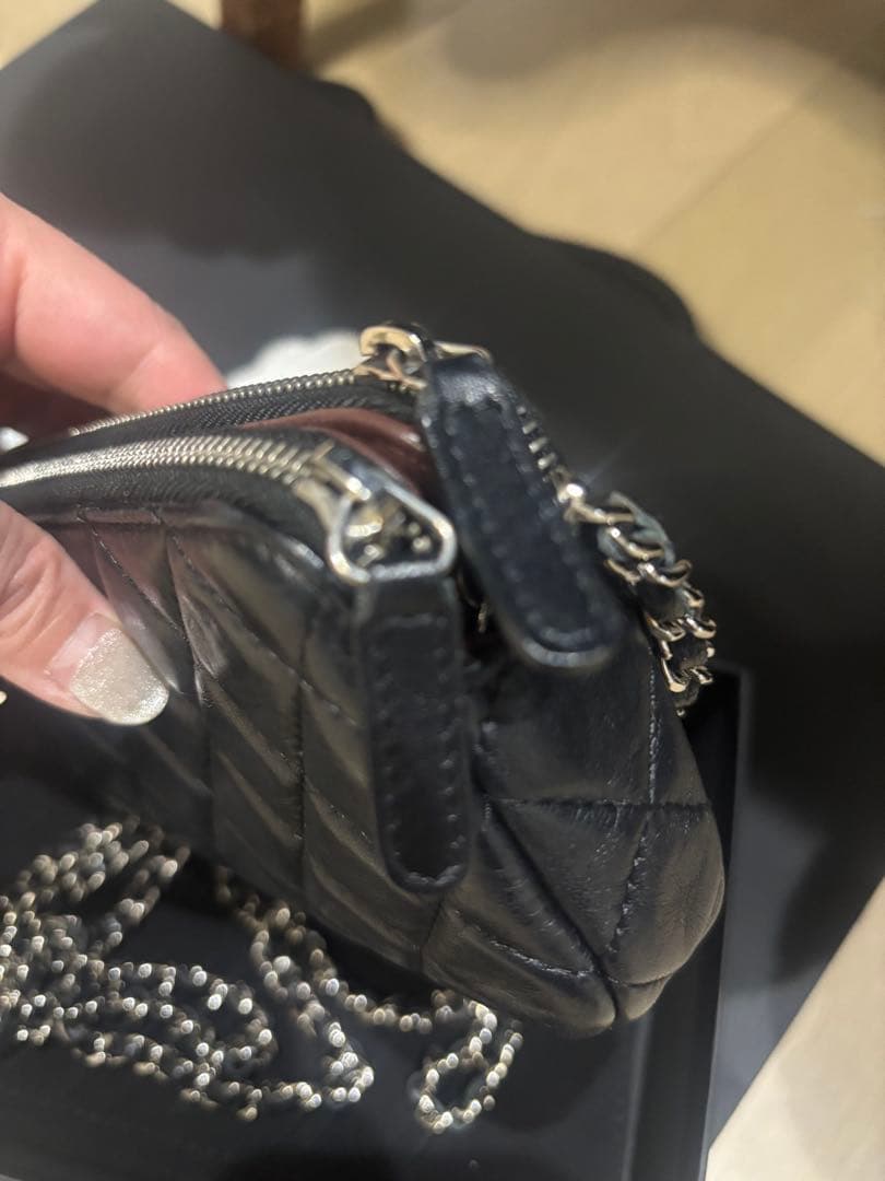 CHANEL シャネル マトラッセ　Cウォレットポーチ