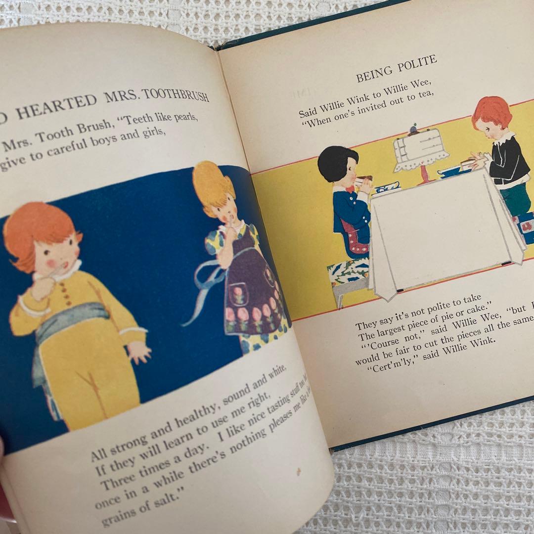 【希少】1924年 アメリカの可愛い絵本 エリザベスゴードン ビスクドール