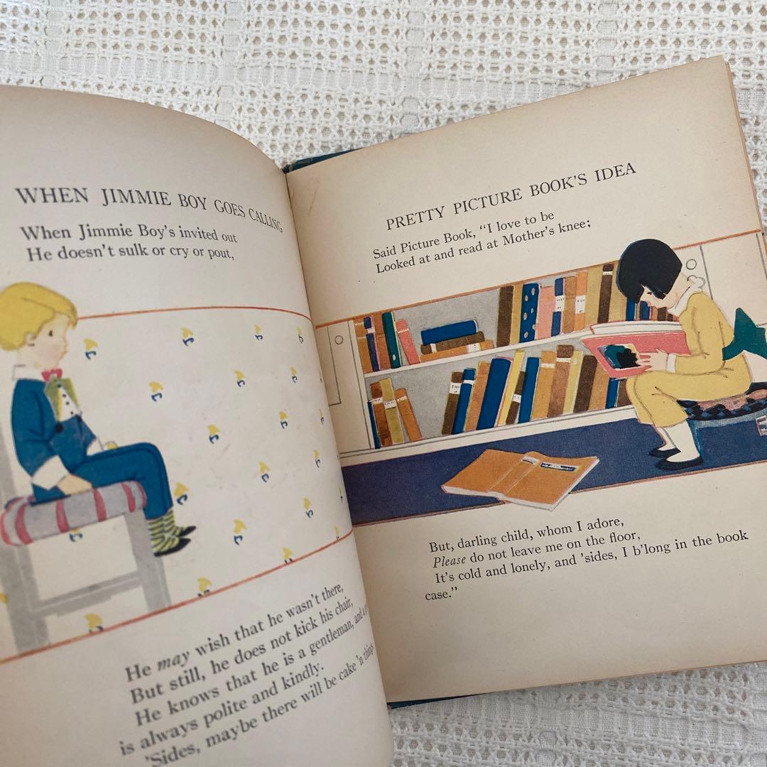 【希少】1924年 アメリカの可愛い絵本 エリザベスゴードン ビスクドール