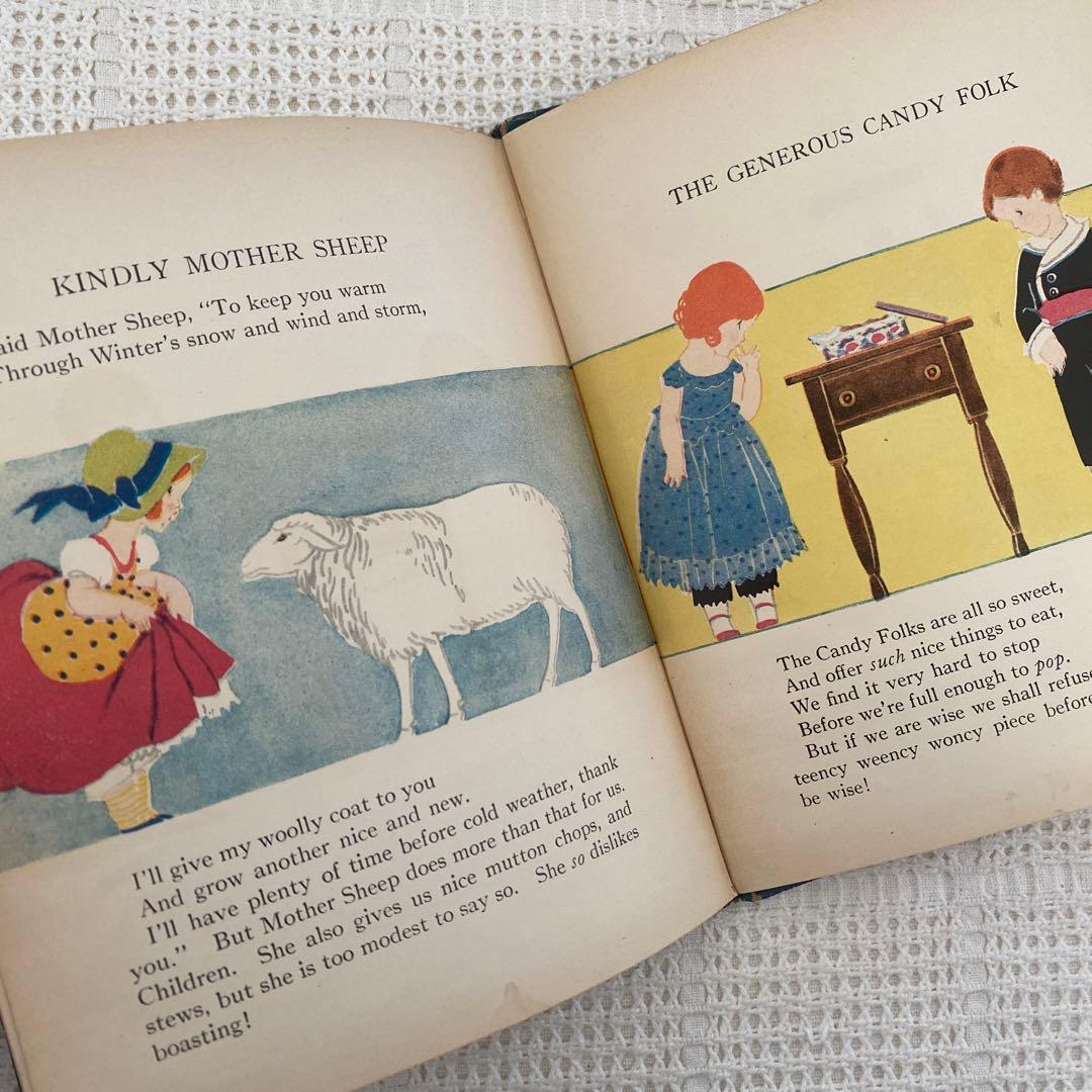 【希少】1924年 アメリカの可愛い絵本 エリザベスゴードン ビスクドール