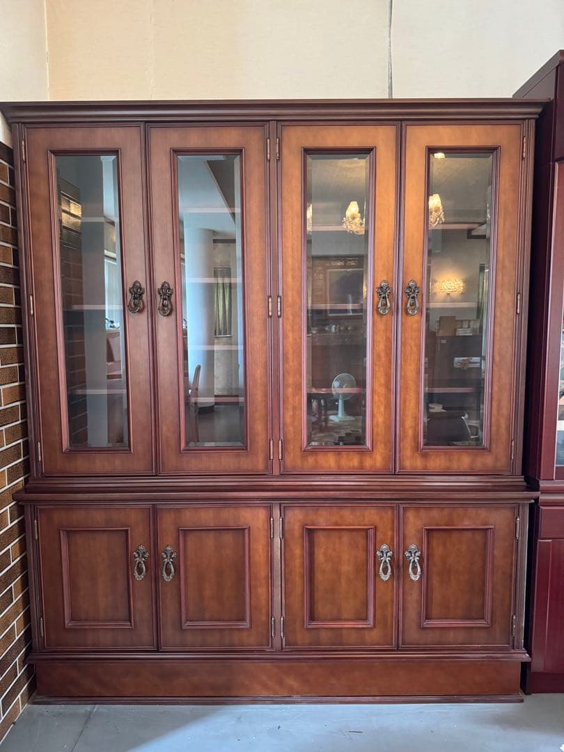 高級木製本棚　飾り棚 アンティーク　ヴィンテージ