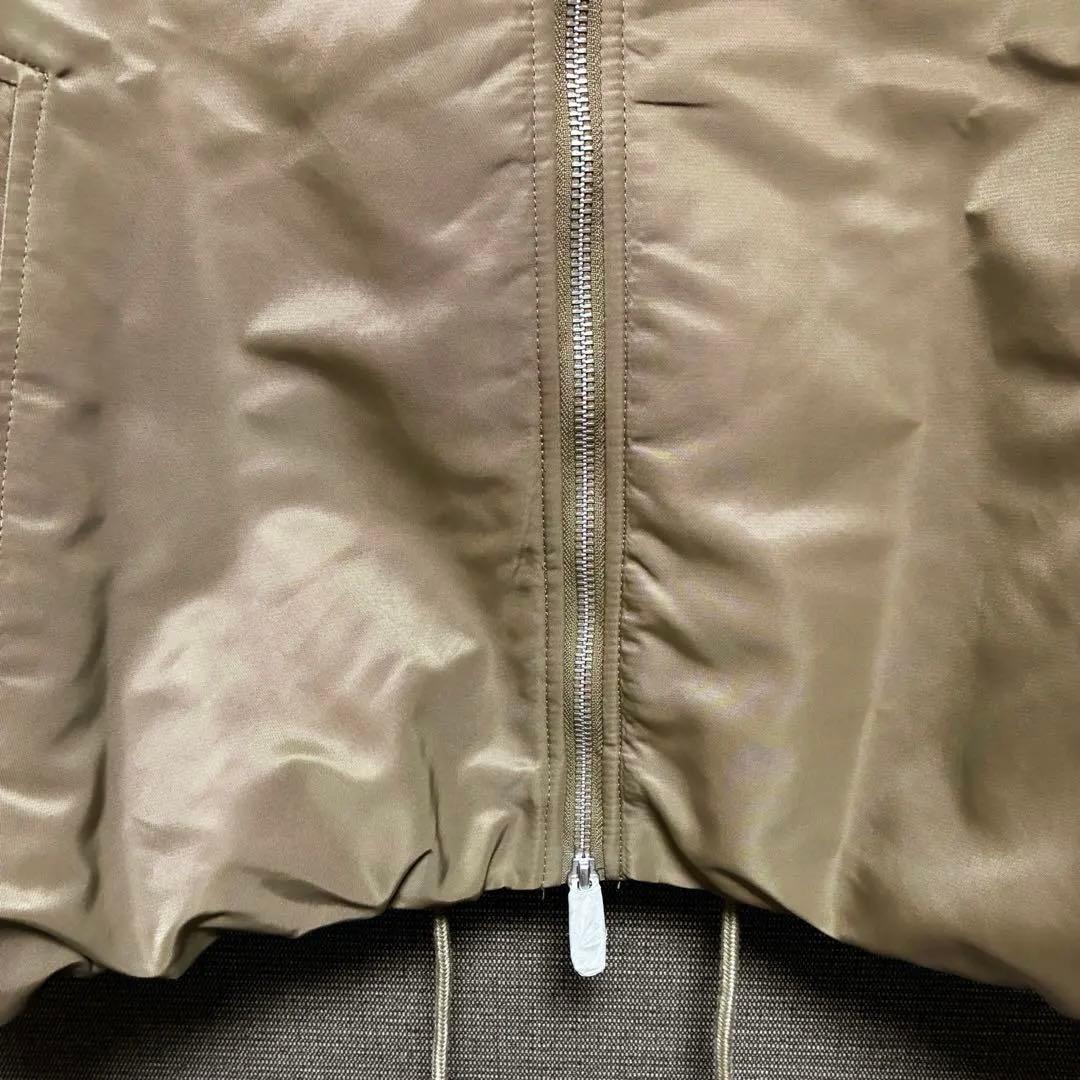 新品 ZARA フェイクファー襟 ジャケット M ブルゾンMA-1 アウター