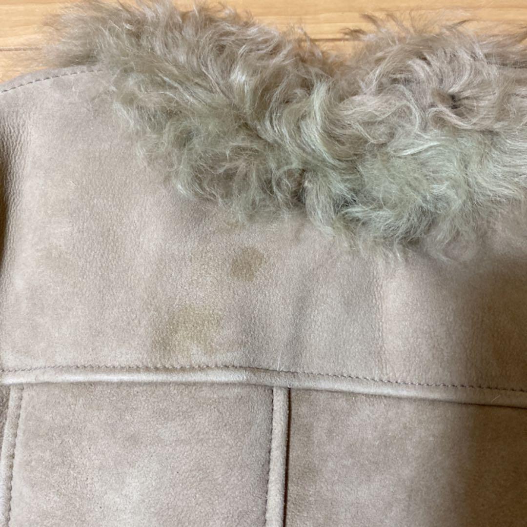 ラムムートン　ダッフルコート　ベージュ　panaji