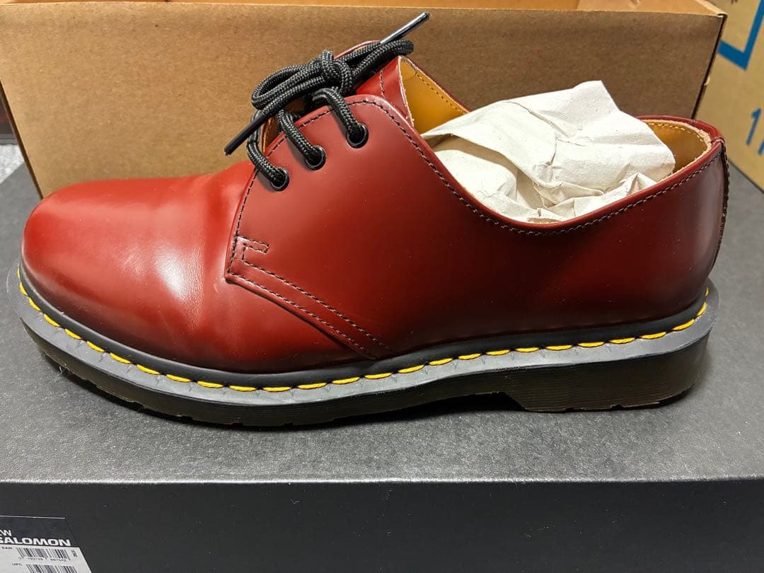 Dr. Martens 1461 CHERRY RED UK7 箱ありタグあり