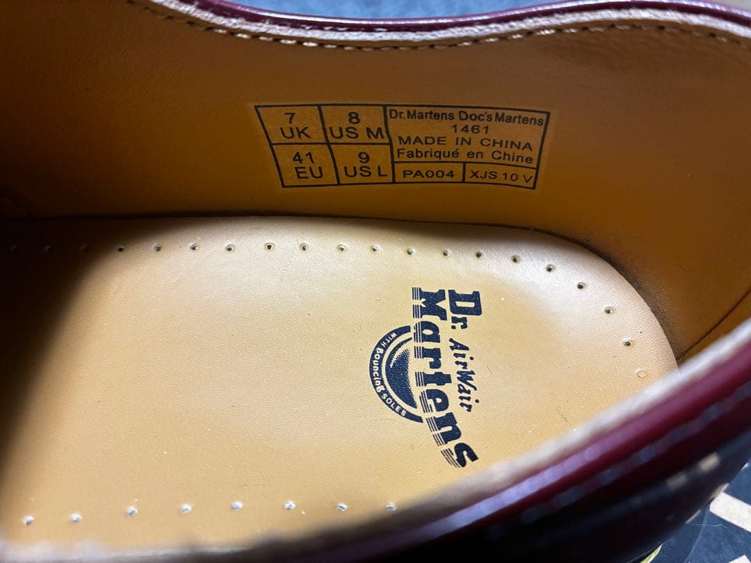 Dr. Martens 1461 CHERRY RED UK7 箱ありタグあり