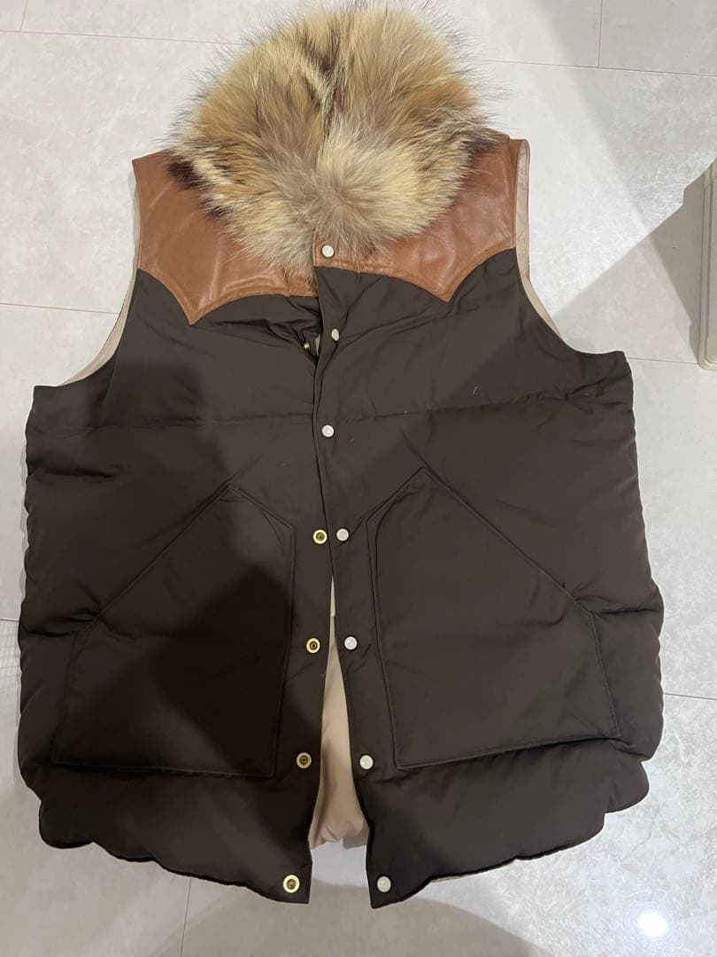稗*麿様 ロッキーマウンテン　ファー　ダウンベスト　40