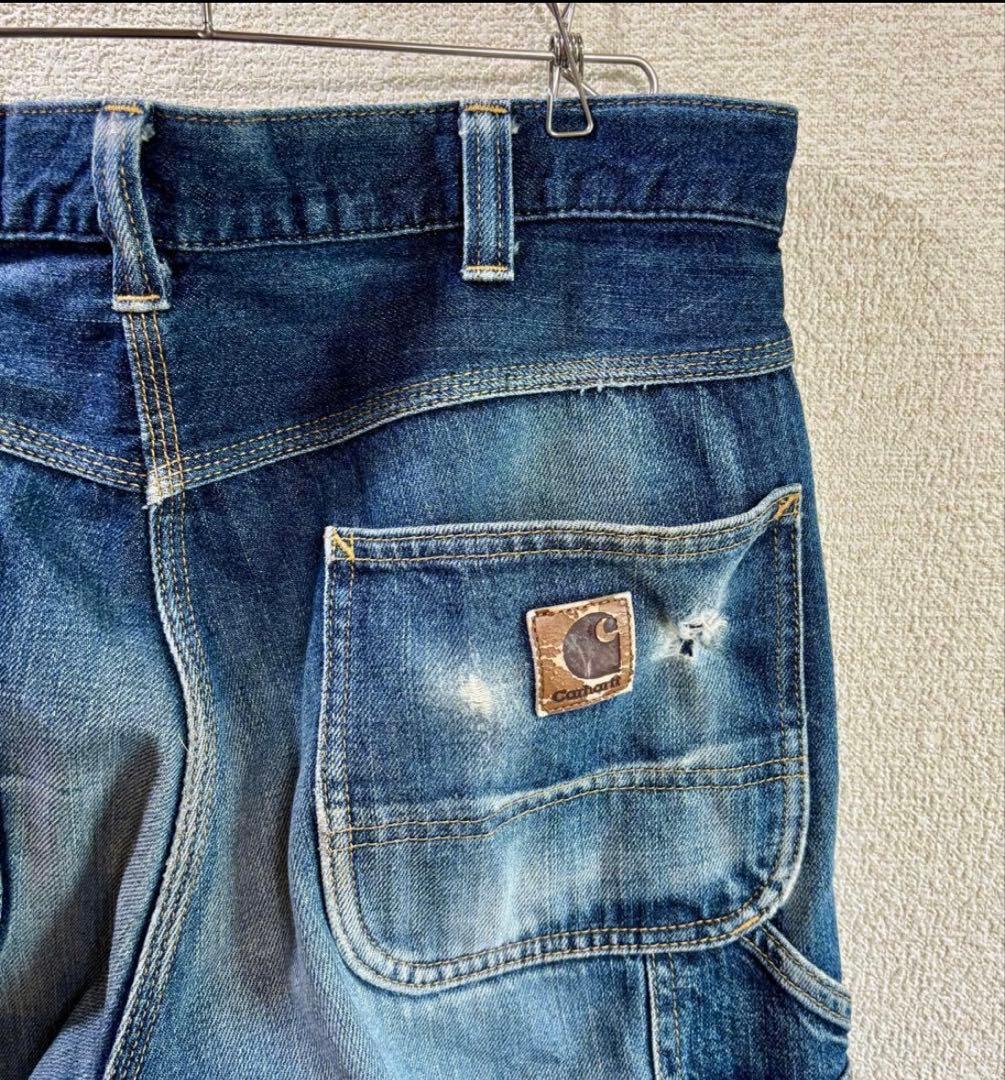 【雰囲気抜群】カーハート Carhartt デニムペインターパンツ 実寸W32