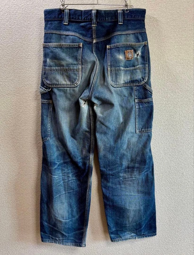 【雰囲気抜群】カーハート Carhartt デニムペインターパンツ 実寸W32