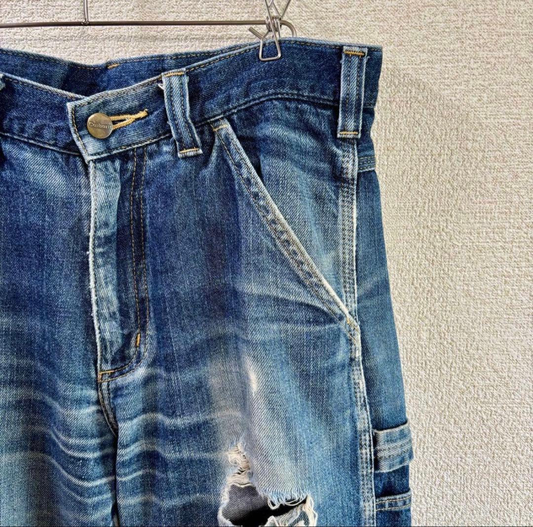 【雰囲気抜群】カーハート Carhartt デニムペインターパンツ 実寸W32