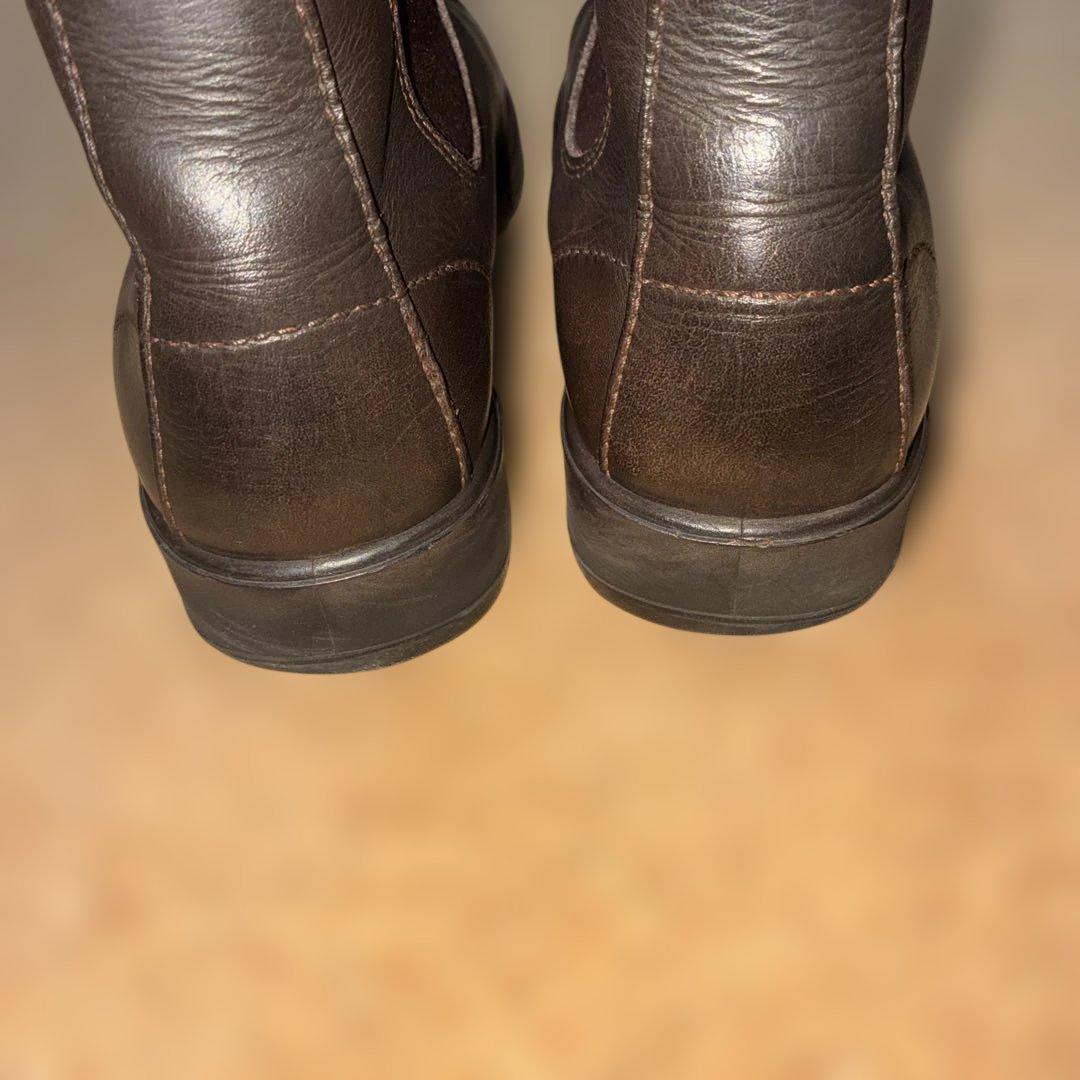 ブランドストーンサイドゴアブーツ茶24.5cm