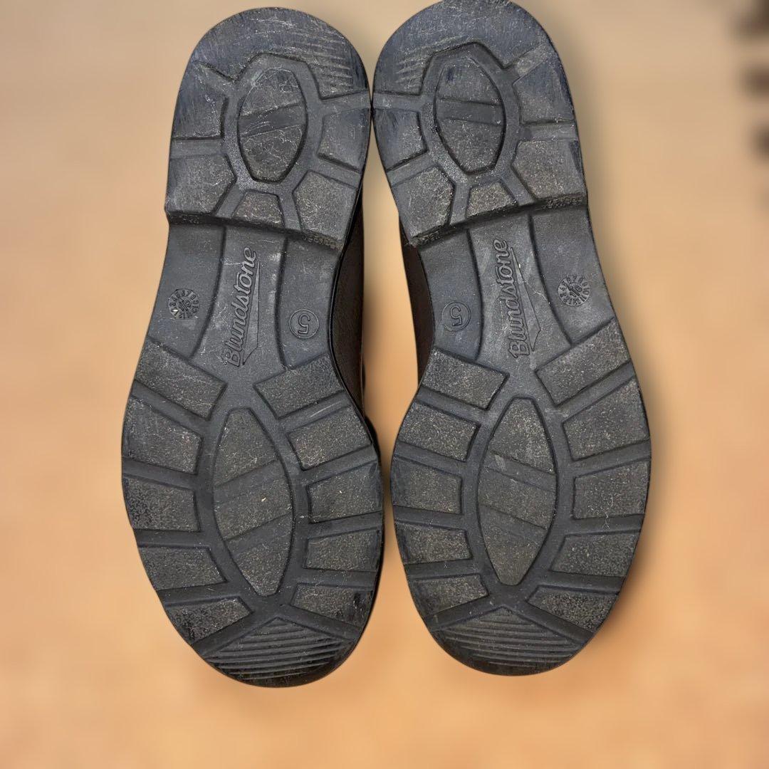 ブランドストーンサイドゴアブーツ茶24.5cm