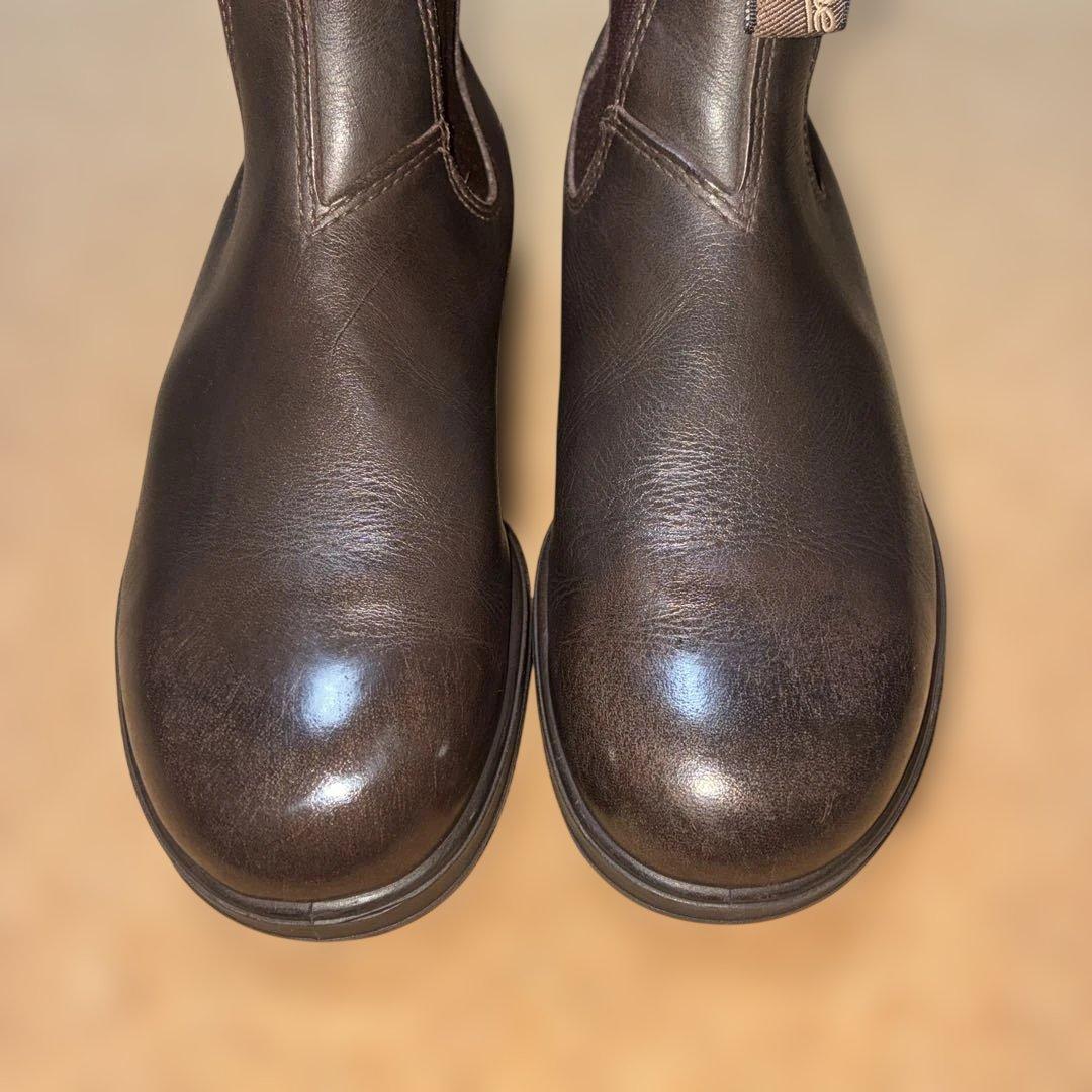 ブランドストーンサイドゴアブーツ茶24.5cm