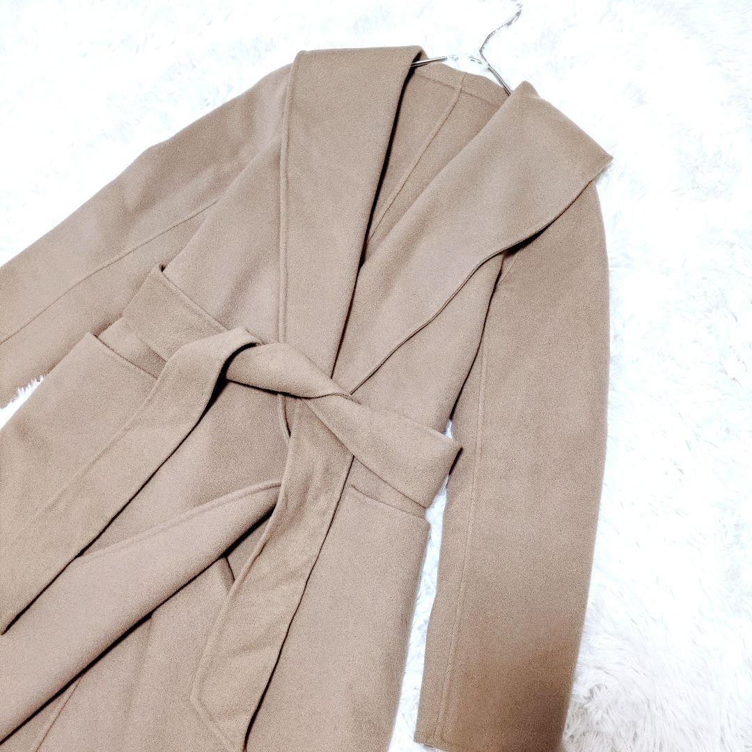 【トリリンガル】エストネーション ウールビーバーガウンコート ベルト付き