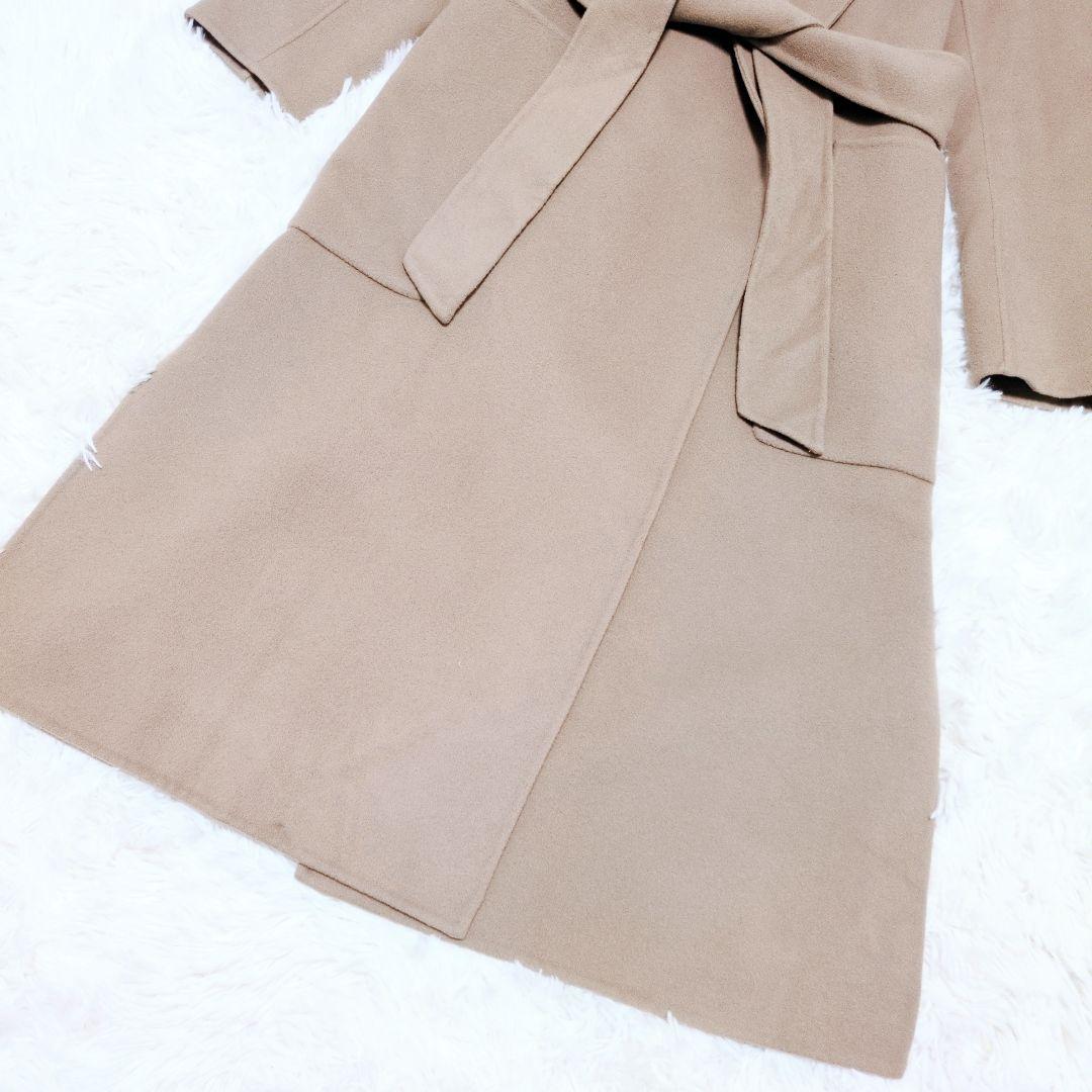 【トリリンガル】エストネーション ウールビーバーガウンコート ベルト付き