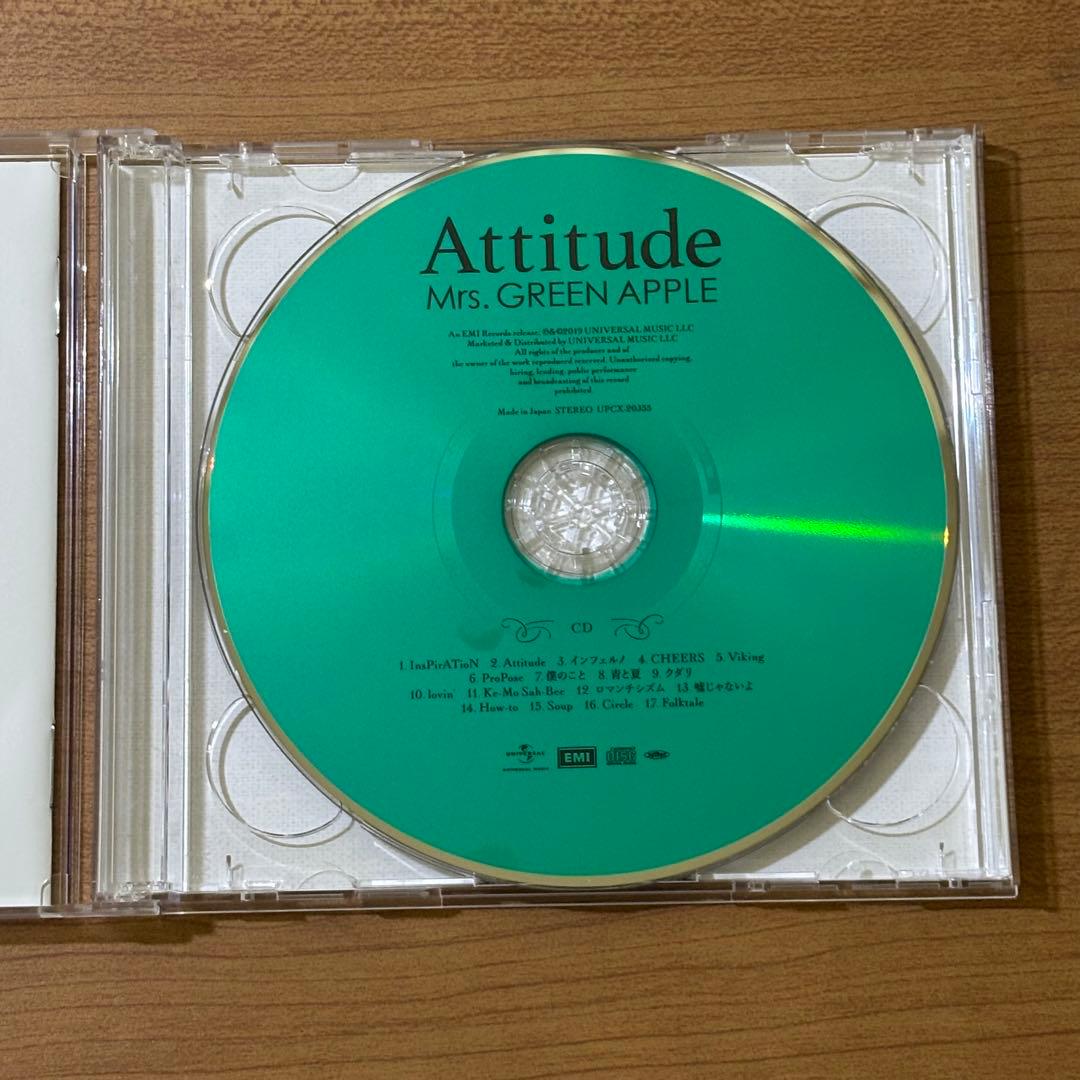 【正規品】Mrs. GREEN APPLE attitude 初回限定盤