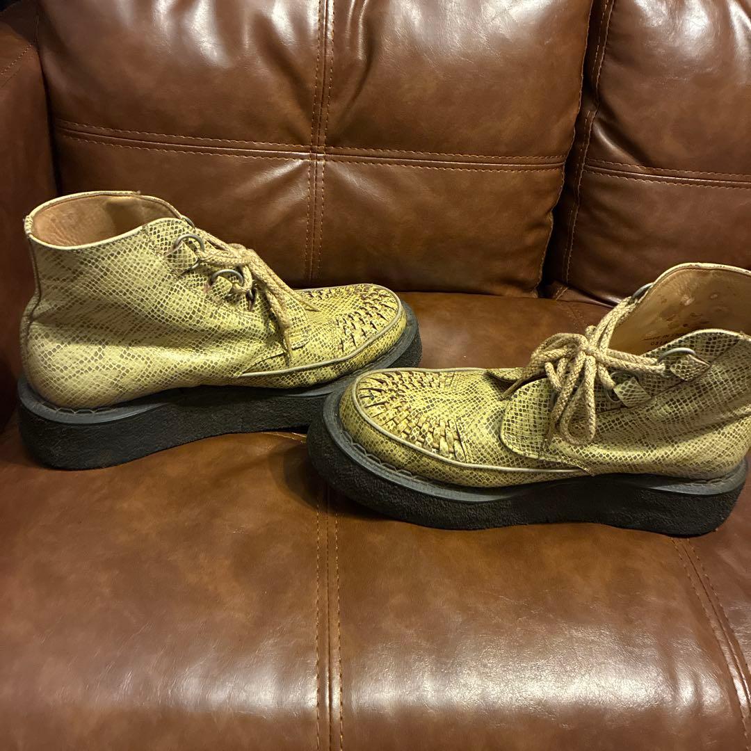 smoky doggy希少ECOXラバーソールパイソン蛇柄UK9