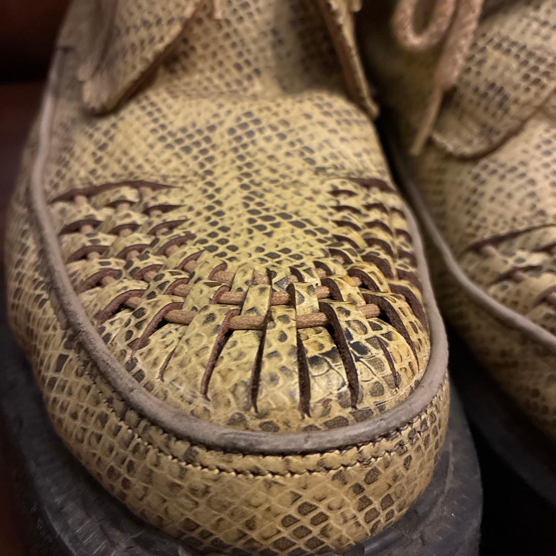 smoky doggy希少ECOXラバーソールパイソン蛇柄UK9