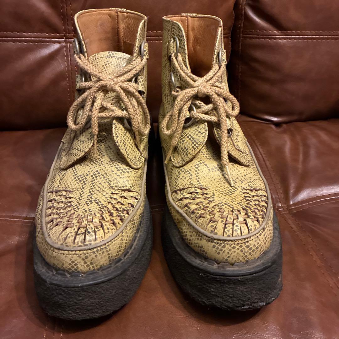 smoky doggy希少ECOXラバーソールパイソン蛇柄UK9